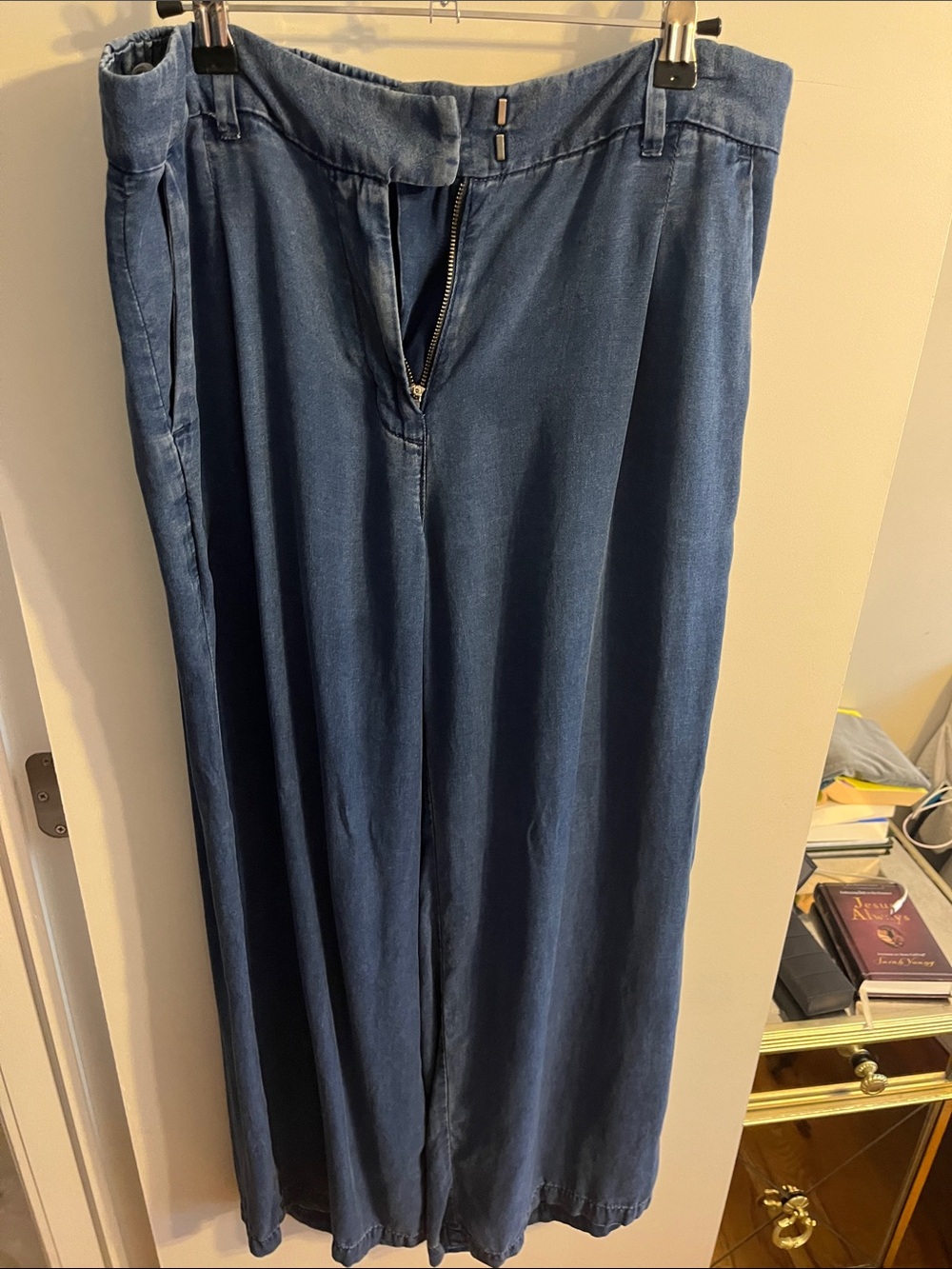 Wide Leg Women’s Trouser Jeans - Blue